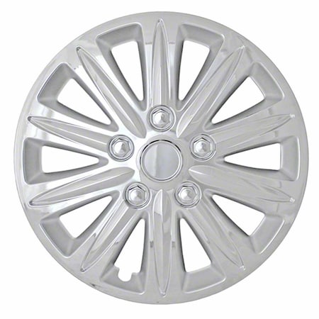 Coast2Coast 15", 10 Spoke, Chrome Plated, Plastic, Set Of 4 IWC42015C